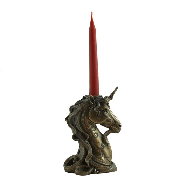 Unicorn Head Taper Candle Holder