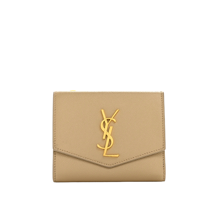 UPTOWN Compact wallet in grain de poudre leather