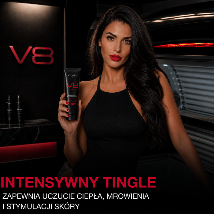 V8 - intensywny bronzer do opalania z efektem tingle