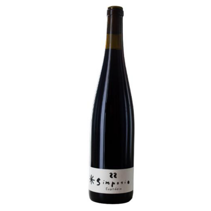 Valdisole Simposio Red 2021 wine bottle with dark glass and black label