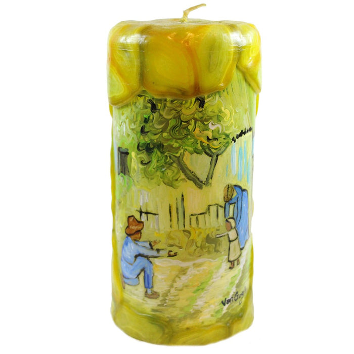 Van Glow Painted Veneer Candle - First Steps - Candlestock.com