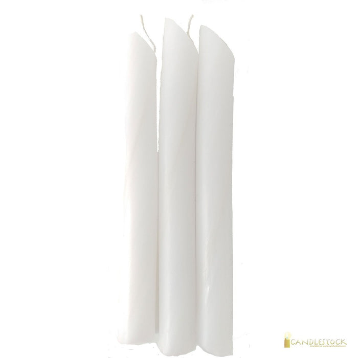 White dripping candles perfect for wedding table centerpieces. Bulk drip candles. 150 White Drip Candle Pack. - Candlestock.com