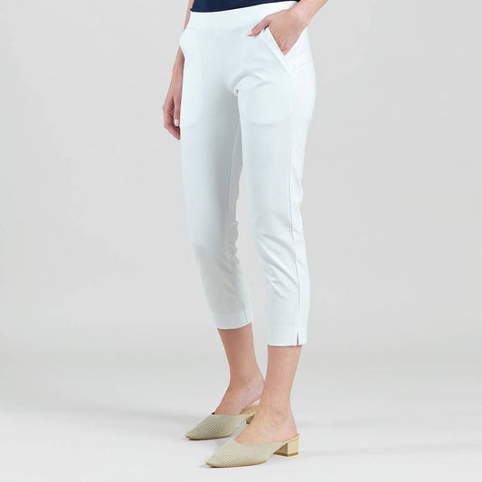 White Pull-On Capri