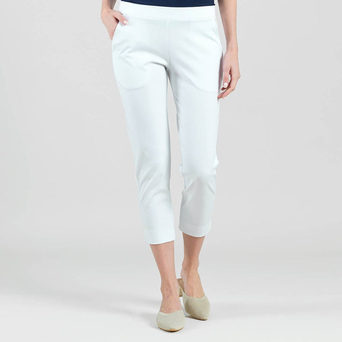 White Pull-On Capri