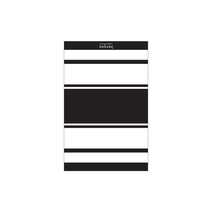 Wide Black Stripe Folded Note - Barque Gifts