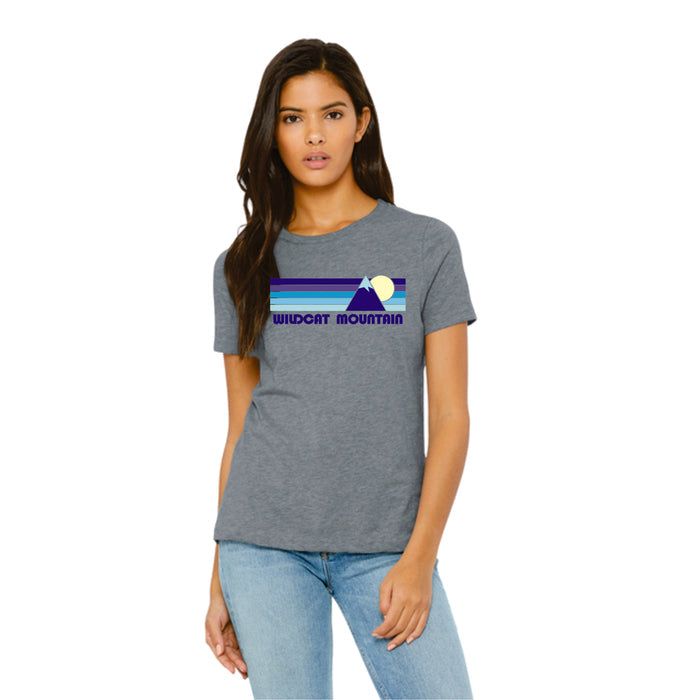 Wildcat Mountain Bella Canvas Ladies Tee- Grey or Navy