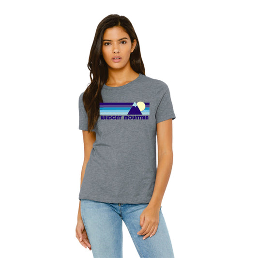 Wildcat Mountain Bella Canvas Ladies Tee- Grey or Navy