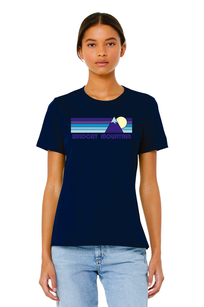 Wildcat Mountain Bella Canvas Ladies Tee- Grey or Navy