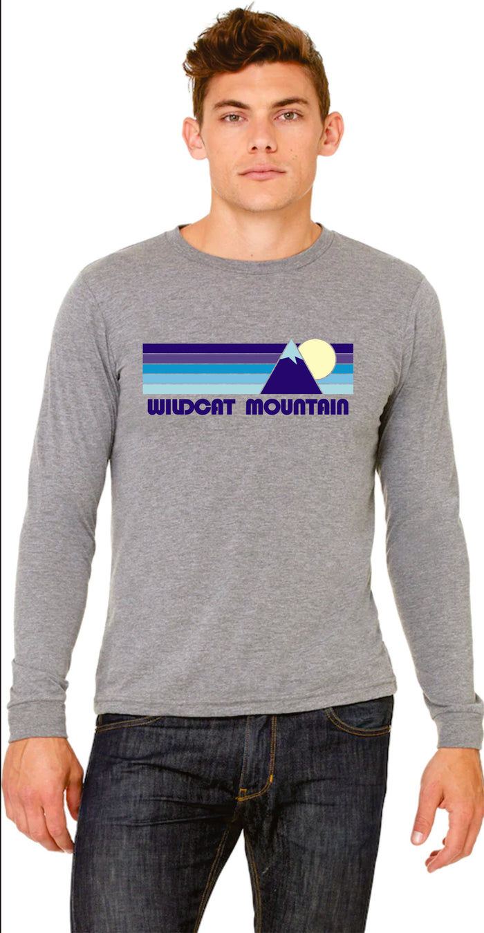 Wildcat Mountain Bella Canvas Long Sleeve Tee- Navy or Grey