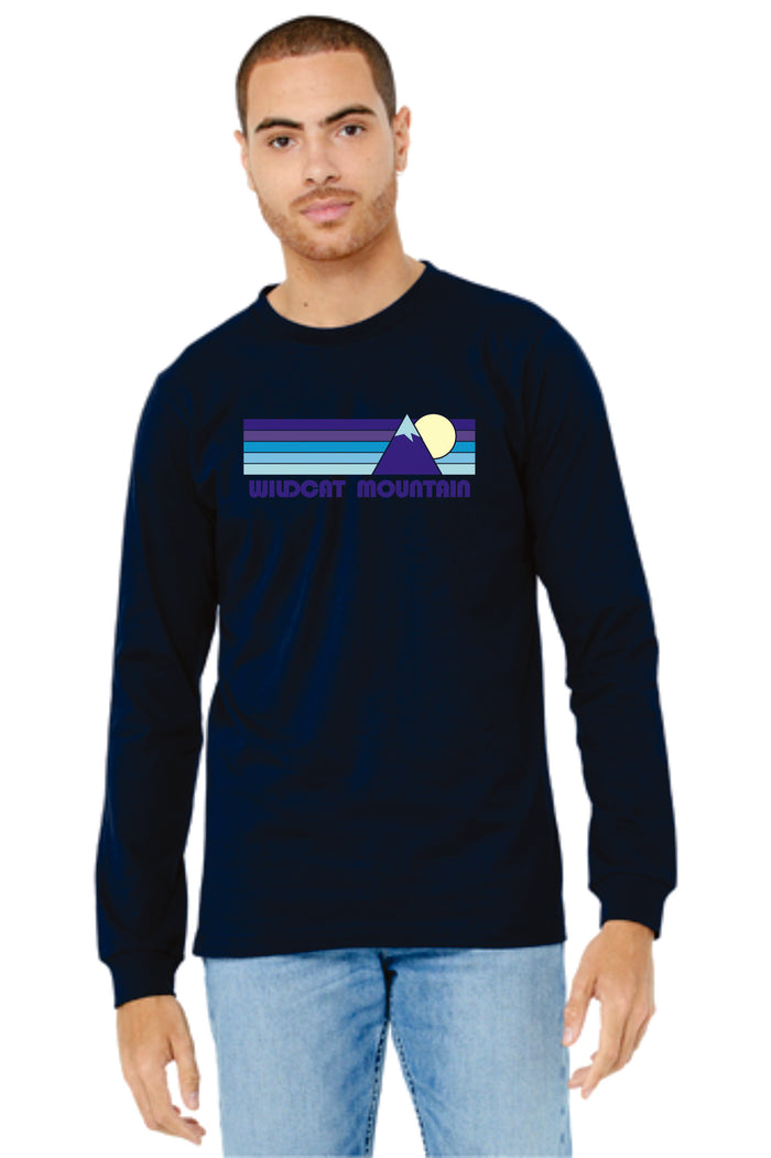 Wildcat Mountain Bella Canvas Long Sleeve Tee- Navy or Grey