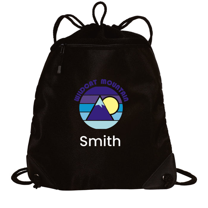 Wildcat Mountain Mesh Trim Drawstring Bag