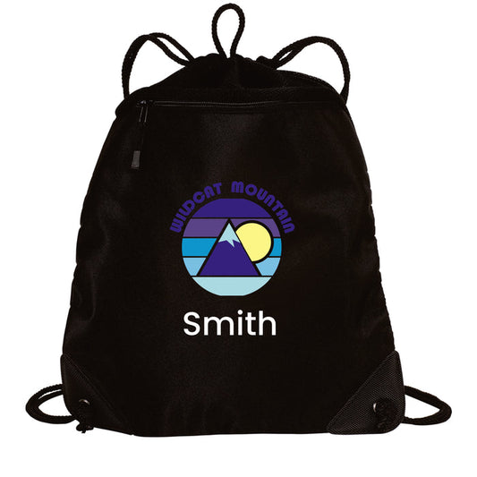 Wildcat Mountain Mesh Trim Drawstring Bag