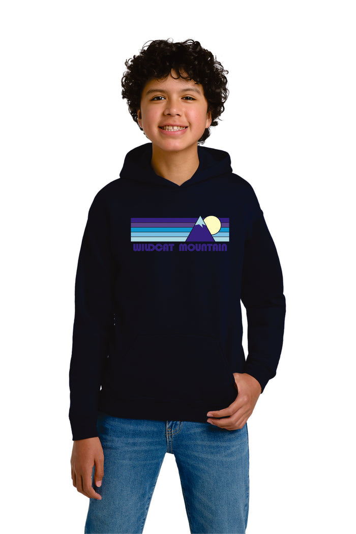 Wildcat Mountian Basic Hoodie- Adult and Youth- Navy and Grey