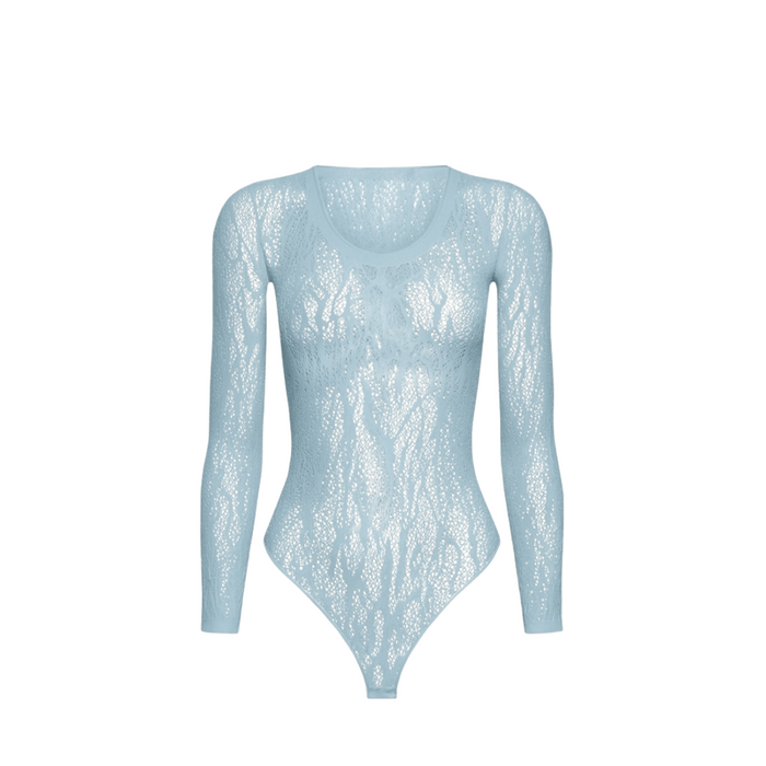 Wolford SNAKE LACE STRING BODY sky