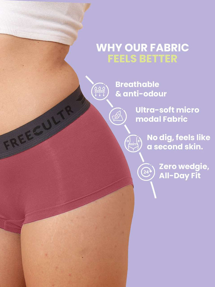 Women's Micro Modal Boxer Brief (Pack of 5)