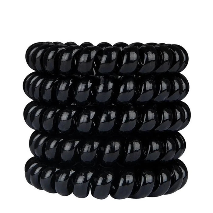 Wonder Bobbles Large Spiral Hair Ties for Thick Hair - 5pcs