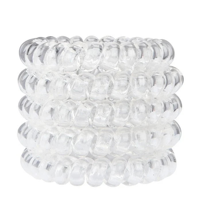 Wonder Bobbles Large Spiral Hair Ties for Thick Hair - 5pcs