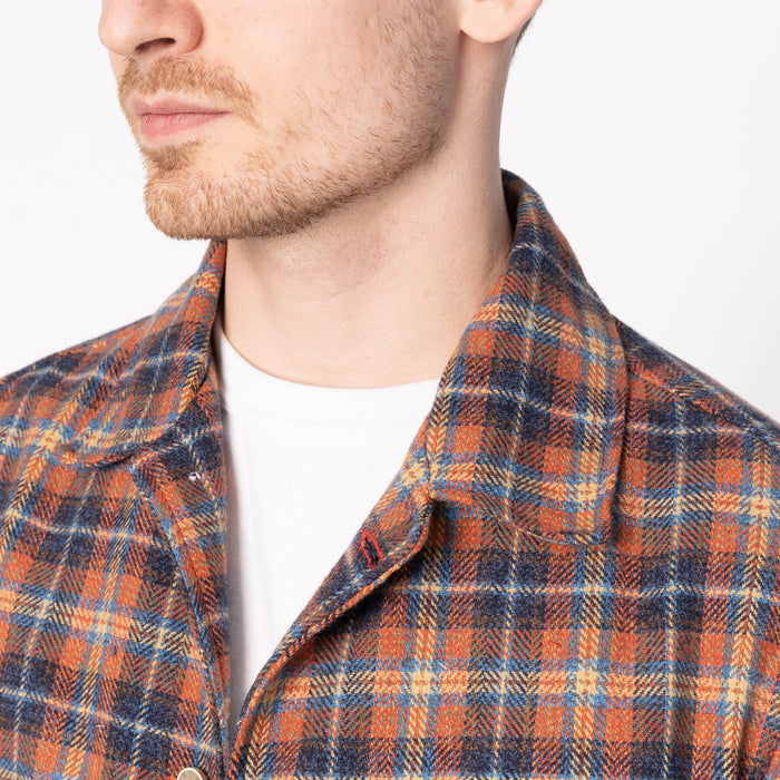 Work Shirt - Triple Twist Yarn Flannel - Red by Naked & Famous Denim