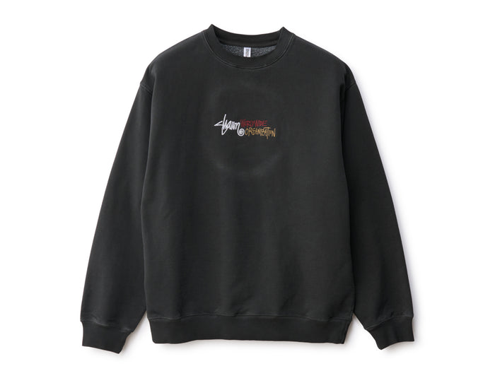 WWO Crest Crew Fleece - Washed Black