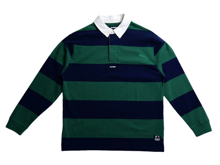 XL Stripe Rugby - Green / Navy