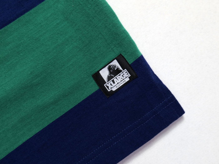 XL Stripe Rugby - Green / Navy
