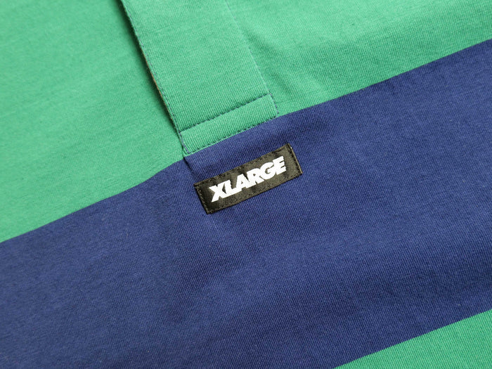 XL Stripe Rugby - Green / Navy