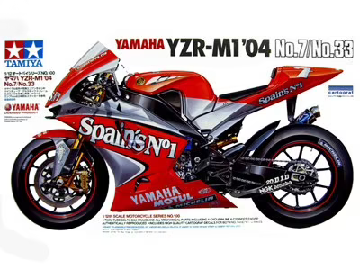 Yamaha YZR-M1 ‘04 No.7/No.33 Tamiya 1:12