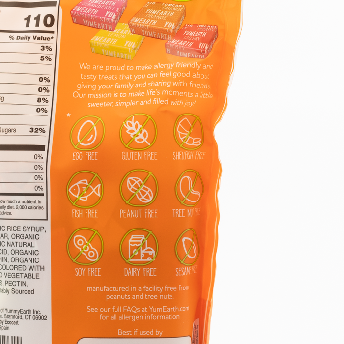 Yum Earth Organic Chewys Fruit Chews 142g