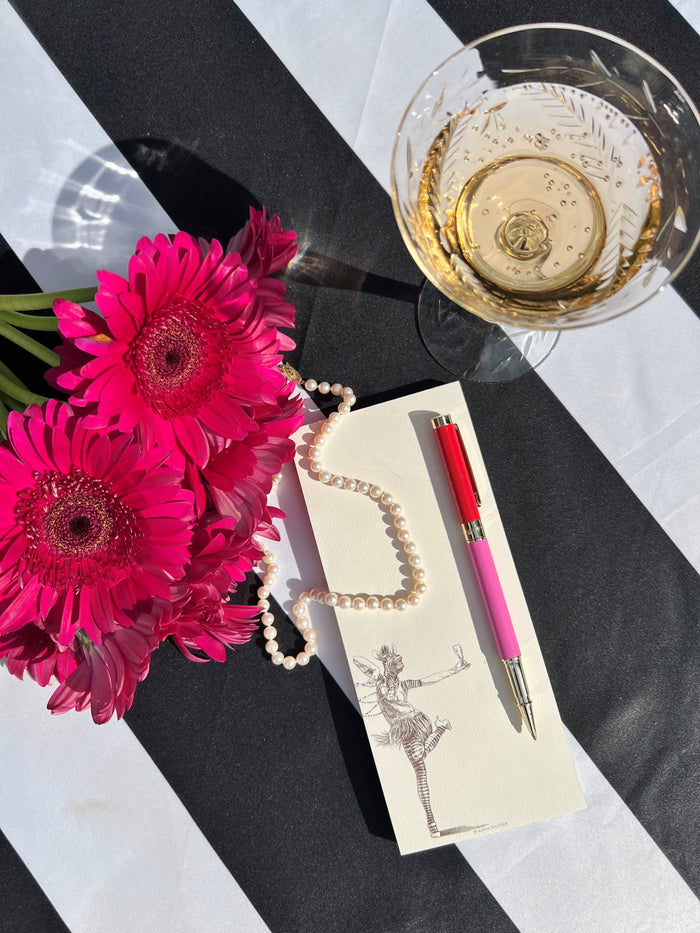 Zebra Flapper Long Notepad by Alexa Pulitzer featuring a colorful, artistic cover design and lined pages for writing.