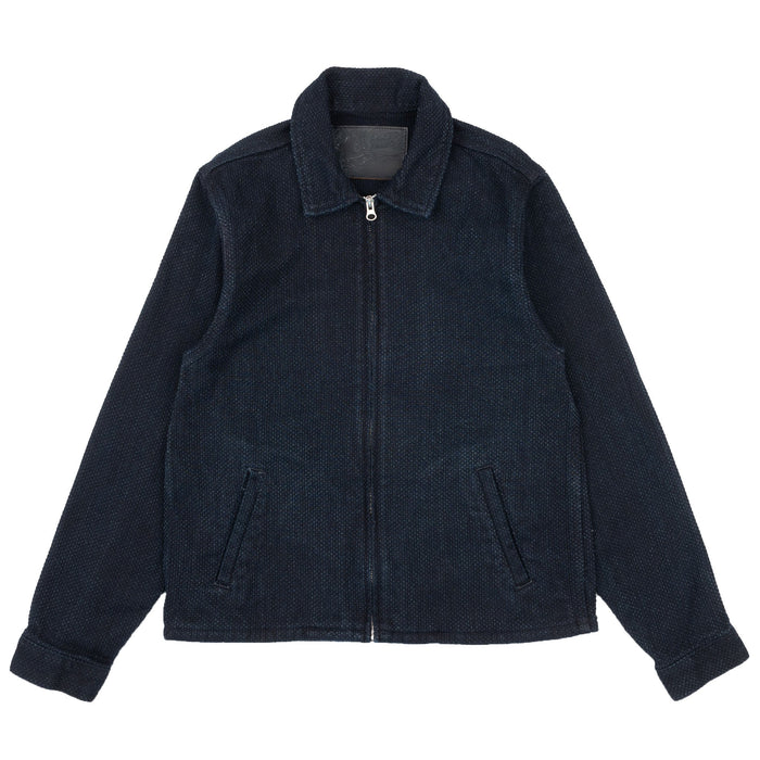Zip Jacket - Indigo Sashiko by Naked & Famous Denim